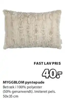 JYSK MYGGLOM pyntepude tilbud