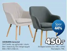 JYSK UDSBJERG lænestol tilbud