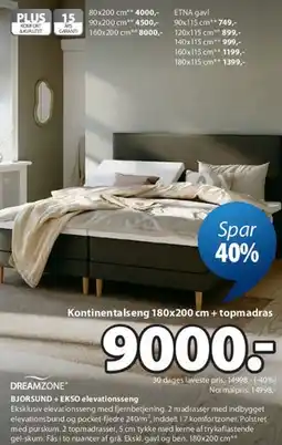 JYSK BJORSUND + EKSO elevationsseng tilbud