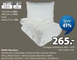 JYSK NONA fiberdyne tilbud