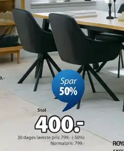 JYSK ROSTRUP spisebordsstol tilbud
