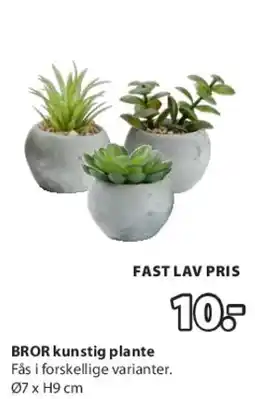 JYSK BROR kunstig plante tilbud