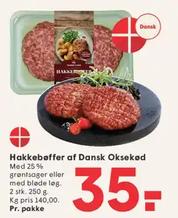 SPAR Hakkebøffer af Dansk Oksekød tilbud