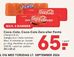 SPAR Coca-Cola, Coca-Cola Zero eller Fanta (ramme) tilbud