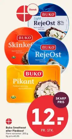 SPAR Buko Smelteost eller Flødeost tilbud