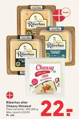 SPAR Riberhus eller Cheasy Skiveost tilbud