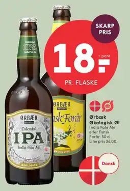 SPAR Ørbæk Økologisk Øl tilbud