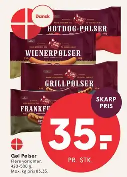SPAR Gøl Pølser tilbud