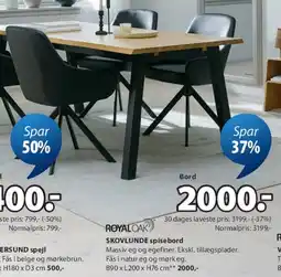 JYSK SKOVLUNDE spisebord tilbud