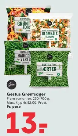 SPAR Gestus Grøntsager tilbud
