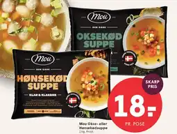 SPAR Mou Okse- eller Hønsekødsuppe tilbud