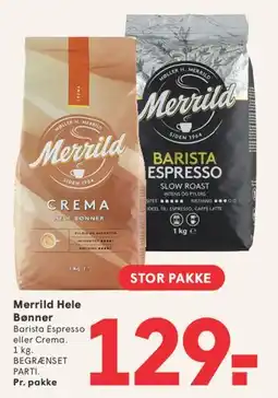 SPAR Merrild Hele Bønner tilbud