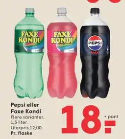 SPAR Pepsi eller Faxe Kondi tilbud