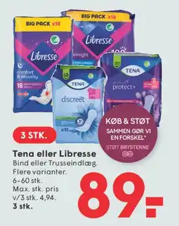 SPAR Tena eller Libresse tilbud