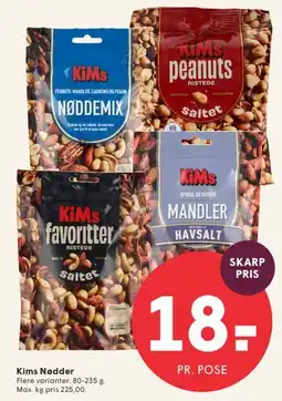 SPAR KiMs Nødder tilbud