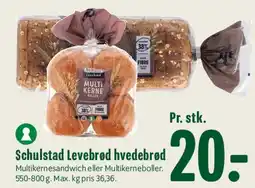 Min Købmand Schulstad Levebrød hvedebrød tilbud
