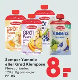 SPAR Semper Yummie eller Grød Klempose tilbud