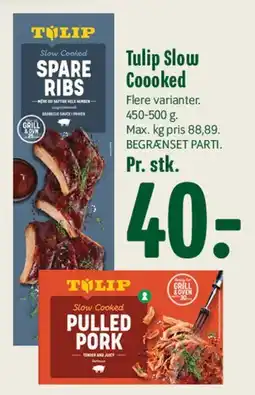 Min Købmand Tulip Slow Cooked (Spare Ribs / Pulled Pork) tilbud