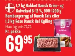 Min Købmand Hakket Dansk grise- og kalvekød tilbud