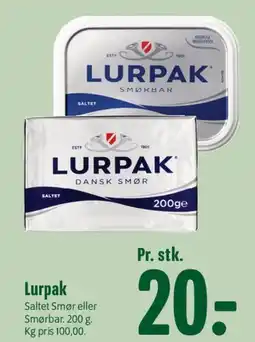 Min Købmand Lurpak tilbud