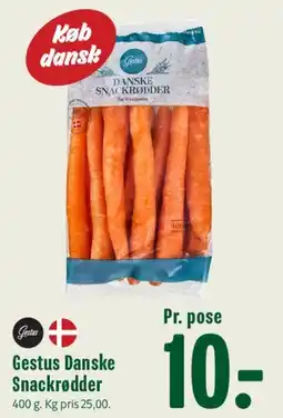 Min Købmand Gestus Danske Snackrødder tilbud