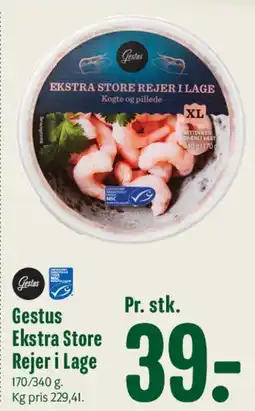 Min Købmand Gestus Ekstra Store Rejer i Lage tilbud