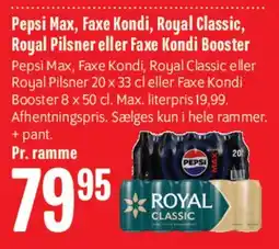 Min Købmand Pepsi / Faxe Kondi / Royal - Pr. ramme tilbud