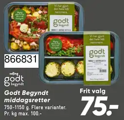 Bilka Salling Godt Begyndt middagsretter tilbud