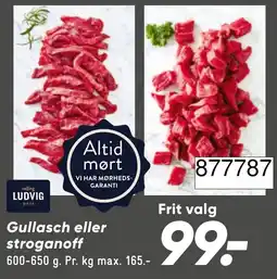 Bilka Salling Ludvig Okse Gullasch eller stroganoff tilbud