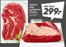 Bilka Tykkam eller spidsbryst af okse tilbud