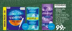 Bilka Always eller tampax tilbud