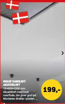 XL-BYG Knauf Danoloft Akustikloft tilbud