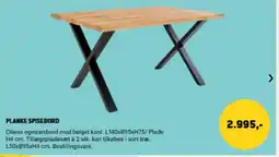 XL-BYG Planke Spisebord tilbud