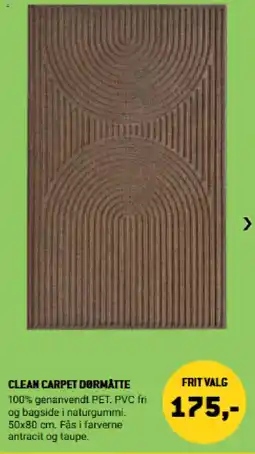XL-BYG Clean Carpet dørmåtte tilbud