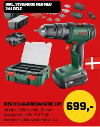 Bosch slagboremaskine 18v