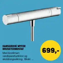 XL-BYG Hansgrohe Myfox brusetermostat tilbud