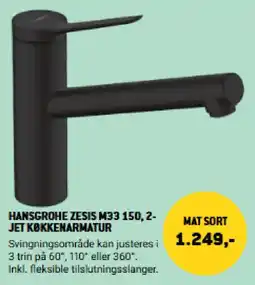 XL-BYG Hansgrohe Zesis M33 150, 2-jet køkkenarmatur tilbud