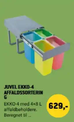 XL-BYG Juvel EKKO-4 affaldssorterin g tilbud