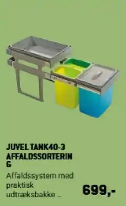 XL-BYG Juvel Tank40-3 affaldssortering tilbud