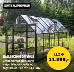 XL-BYG Halls Icon 8 Drivhus tilbud