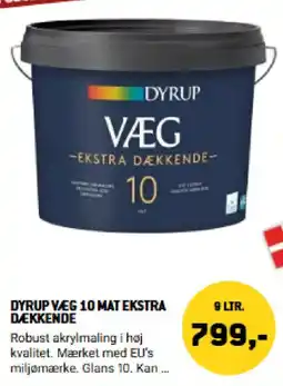 XL-BYG Dyrup Væg 10 Mat Ekstra Dækkende tilbud