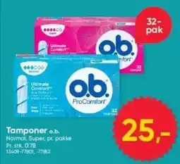BigDollar Tamponer o.b. tilbud