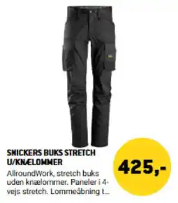 XL-BYG Snickers buks stretch u/knælommer tilbud