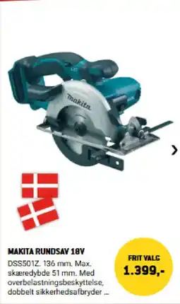 XL-BYG Makita rundsav 18v tilbud