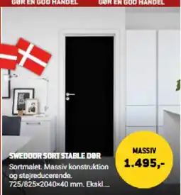 XL-BYG Swedoor Sort Stable Dør tilbud