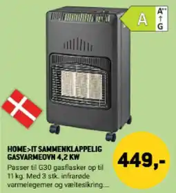 XL-BYG Home>It sammenklappelig gasvarmeovn 4,2 kw tilbud