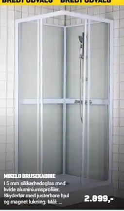 XL-BYG Mikelo brusekabine tilbud