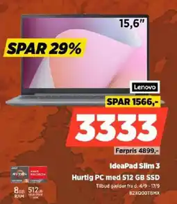 Power Lenovo IdeaPad Slim 3 tilbud