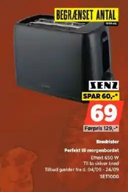 Power Senz brødrister tilbud