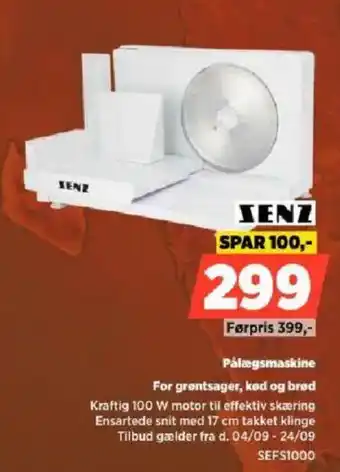 Power Senz pålægsmaskine tilbud